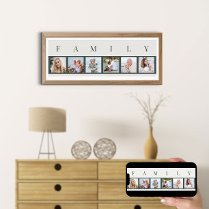 Poster Collage de photos de famille 6 Bande d'images pers