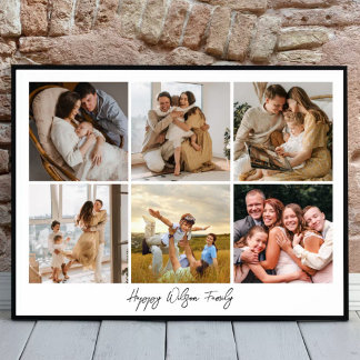 Poster Collage de photos de famille bande photo