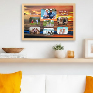 Poster Collage de photos de famille Vallarta Sunset 1577