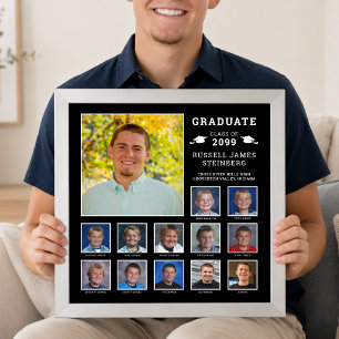 Poster Collage de photos de lycée personnalisé K-12 avec 