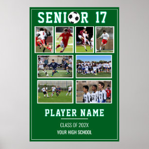 Poster Collage de photos de soirée des seniors de footbal
