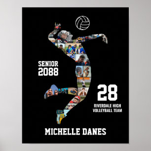 Poster Collage de photos de sport personnalisé pour l'équ