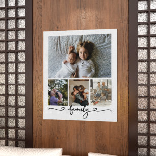 Poster Collage de photos et de texte personnalisé pour la