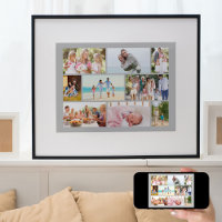 Collage de photos familiales Masonry Style Grey