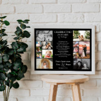 collage de photos modifiable pour les 25 ans de ma