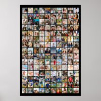 Collage de photos personnalisé 150 Grille d'images