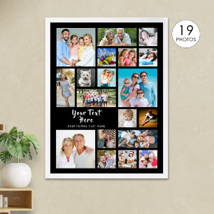 Poster Collage de photos personnalisé moderne 19