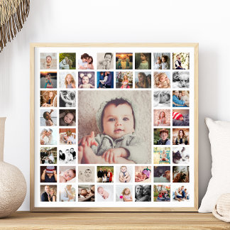 Poster Collage de photos personnalisées