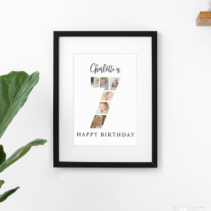 Poster Collage de photos tendance pour une fête d'anniver