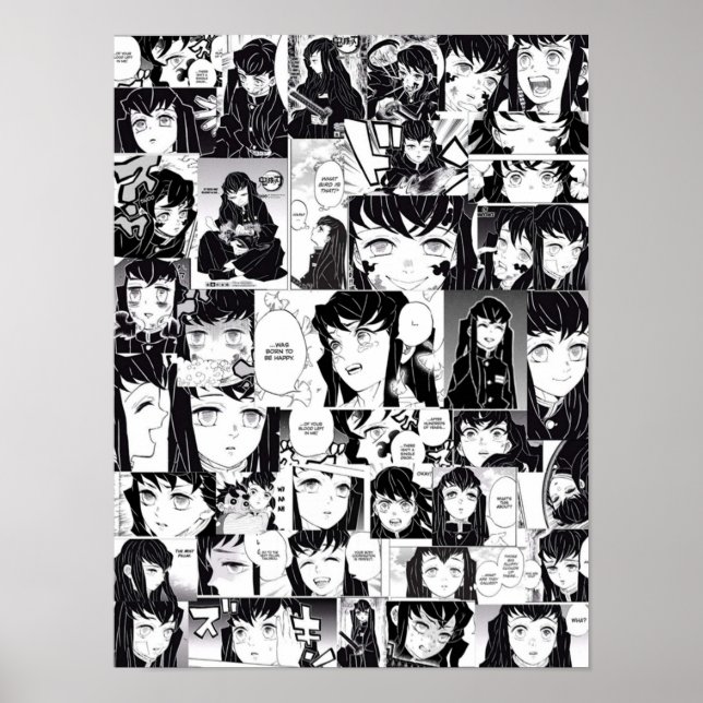 Poster Collage Demon Slayer Muichiro Tokito (Devant)