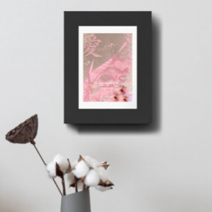 Poster Collage Fleur en Cône d'Amour Ne Déçoit Jamais