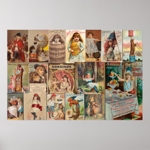 Poster Collage I publicités d'art vintage