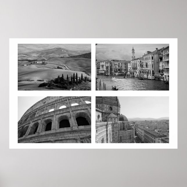 Poster Collage Italie (Devant)