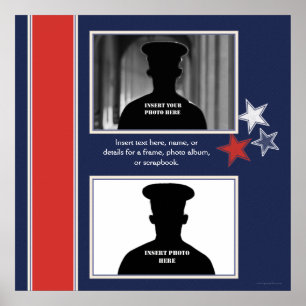 Poster Collage orienté de photo d'étoiles patriotiques