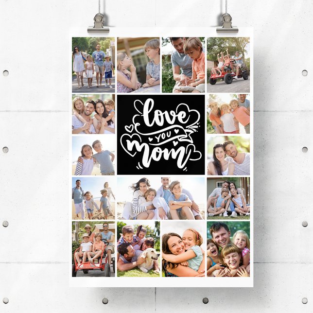 Poster Collage Photo Amour Toi Maman 15 Images (Créateur téléchargé)