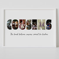 Poster Collage Photo Cousins