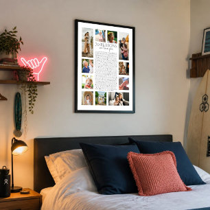 Poster collage photo de 70 raisons pour lesquelles nous v