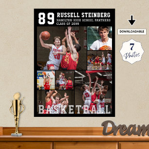 Poster Collage photo de basket-ball 7