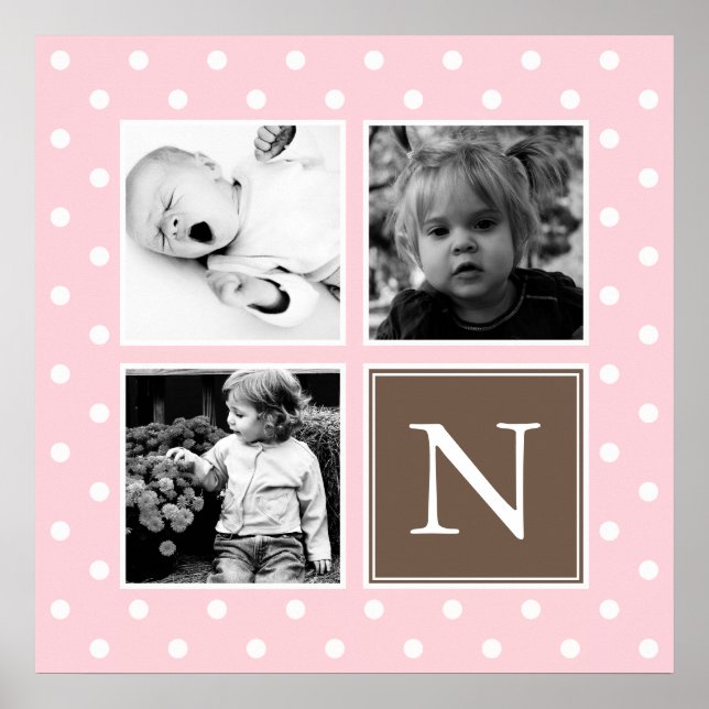 Poster Collage photo de famille personnalisée (Devant)