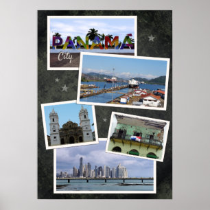 Poster Collage photo de Panama City