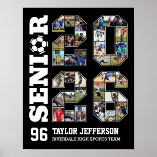 Poster Collage photo d'équipe de football Senior 2026