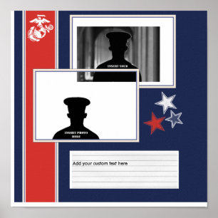 Poster Collage photo du Corps des Marines