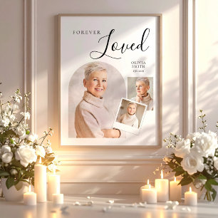 Poster Collage photo élégant de funérailles en mémoire de