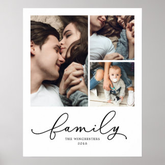 Poster Collage photo famille 16x20 3