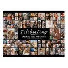 Collage photo funéraire de 100 photos