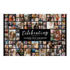 Collage photo funéraire de 100 photos