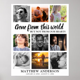 Poster Collage photo funéraire   Mémorial
