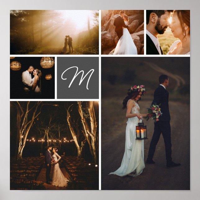 Poster Collage photo initial (Devant)