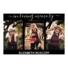 Collage photo mémorial élégant en souvenir