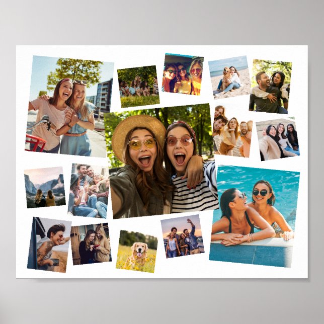Poster Collage photo moderne 15 (Devant)