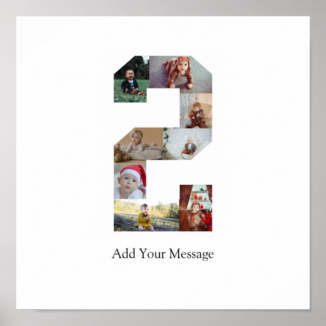 Poster Collage photo n°2 noir et blanc (Devant)