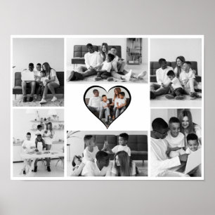 Poster Collage photo noir et blanc 7
