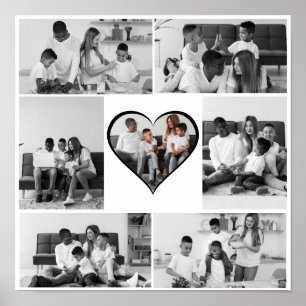 Poster Collage photo noir et blanc 7