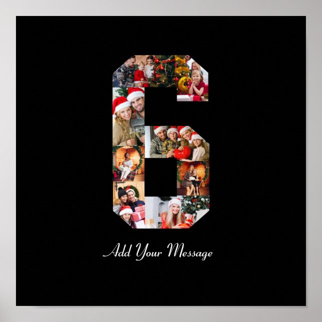 Poster Collage photo noir et blanc numéro 6 (Devant)