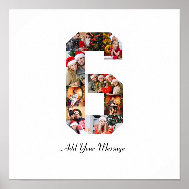 Poster Collage photo noir et blanc numéro 6 (Devant)