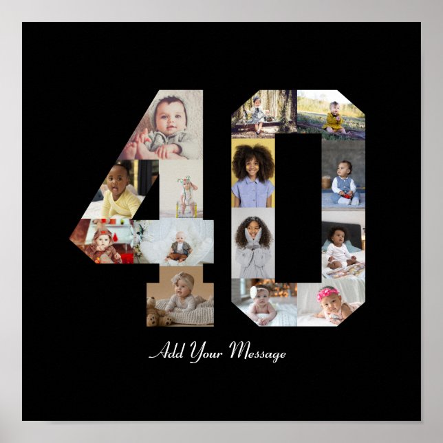 Poster Collage photo numéro 40 (Devant)