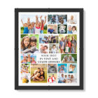 Collage photo personnalisé 21 Simple couleur perso