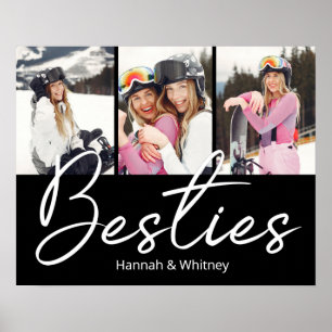 Poster Collage photo personnalisé du script Besties