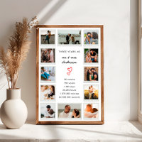 Collage photo personnalisé pour le 3ème anniversai
