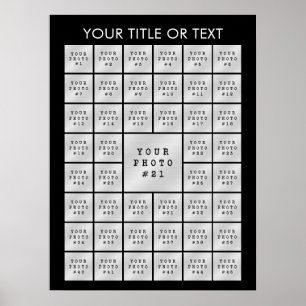 Poster Collage Photo Personnalisé Simple Minimaliste 45