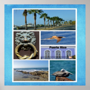 Poster Collage photo Pittoresque de San Juan