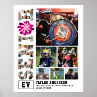 Collage photo senior de l'équipe Cheer Cheer