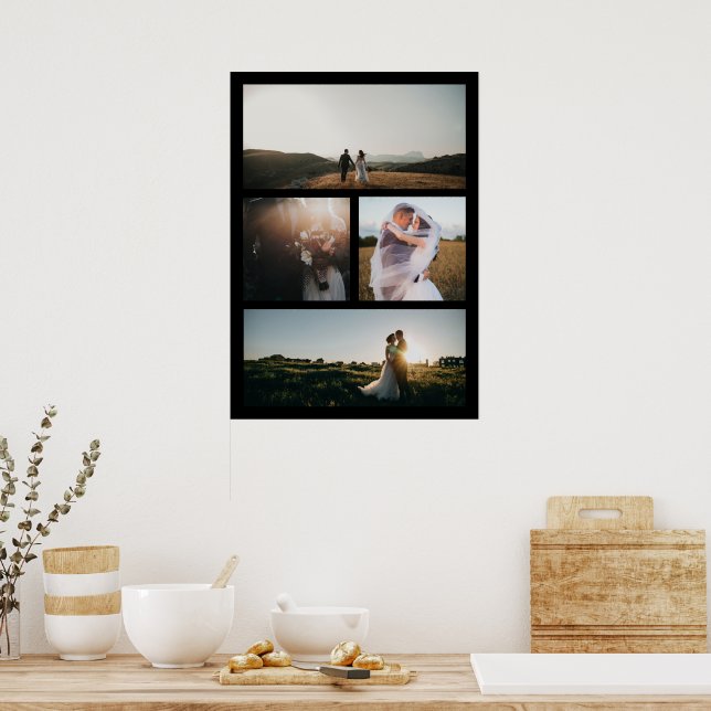 Poster Collage photo simple moderne (Cuisine)