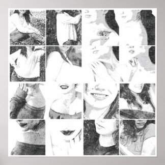 Poster Collage sans visage