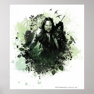 Poster Collage vectoriel Greenish Aragorn