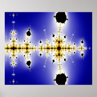 Poster Collatz Mathématique Mandelbrot Fractal
